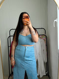 Ensemble Jupe+haut en jean